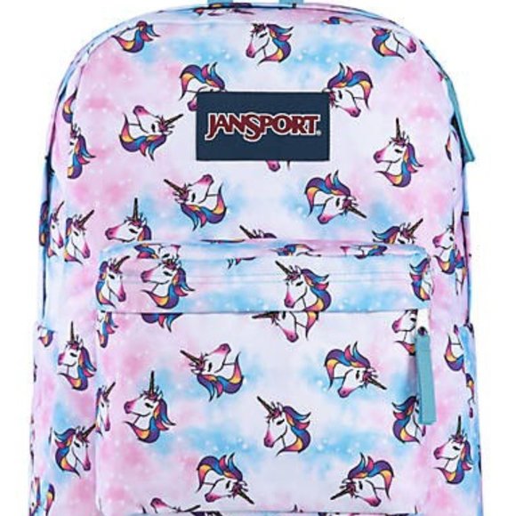 Jansport Bags Jansport Superbreak School Unicorn Clouds Backpack